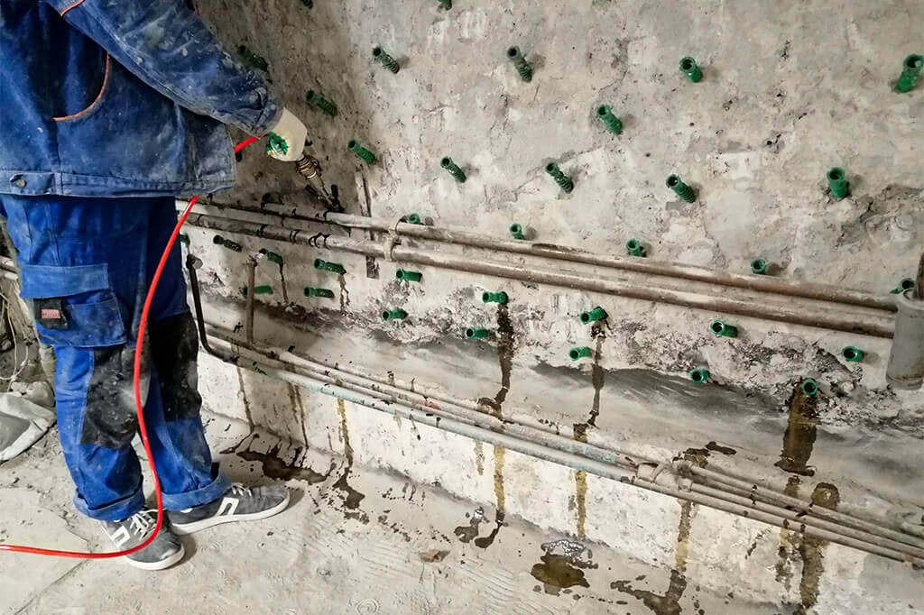 Области применения инъекционной гидроизоляции